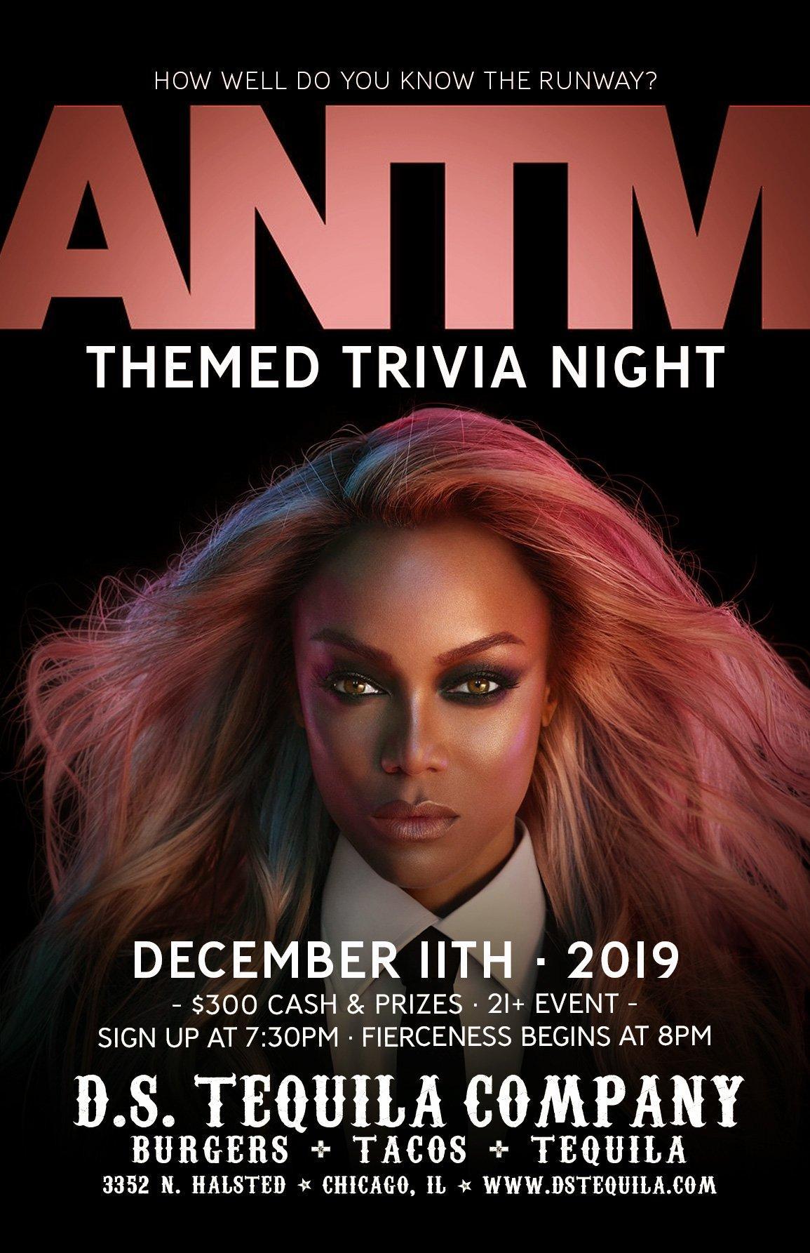 ANTM Trivia Night · How Well Do You Know The Runway? ⋆ D.S. Tequila Co.