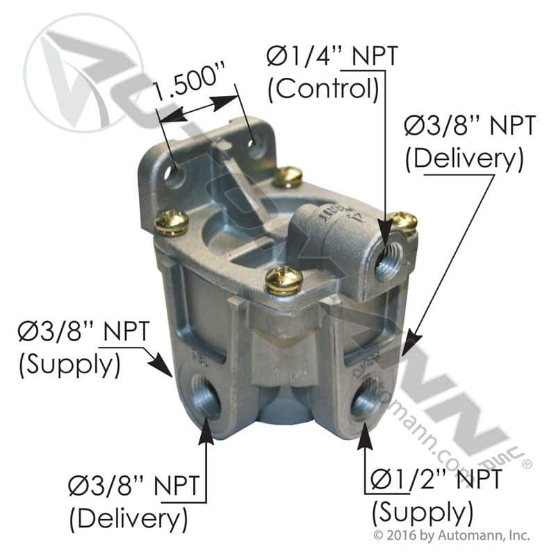 KN28510 MidlandHaldex Type RG2 Relay Brake Valve Dsuban Spring