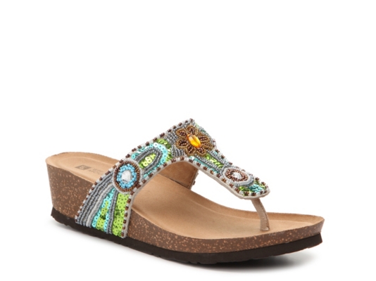 White Mountain Blue Jay Wedge Sandal Women's Shoes DSW