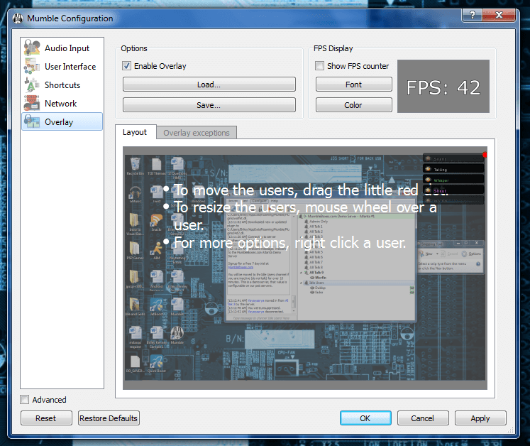 [Windows] Mumble is an excellent free VoIP client for gaming and gamers