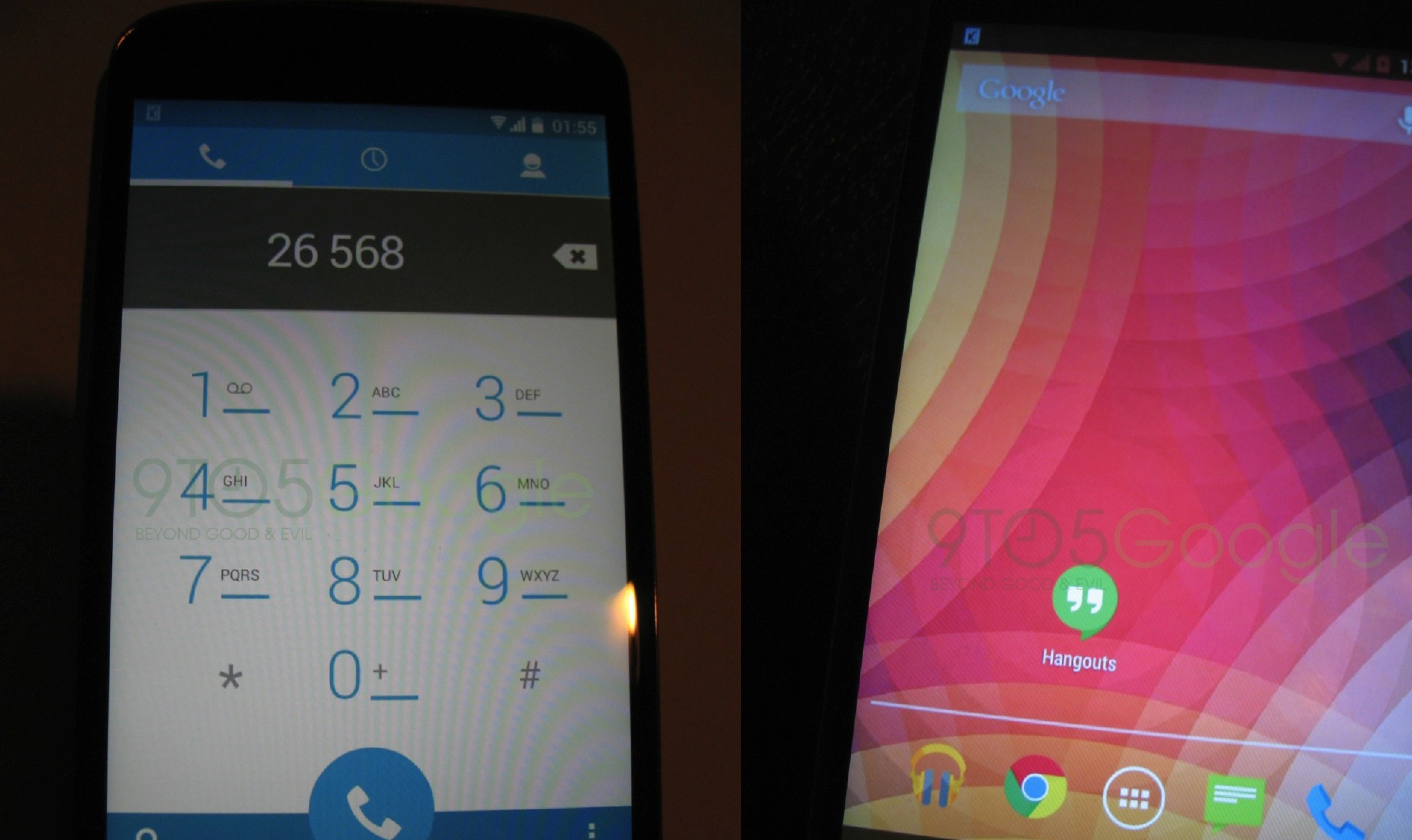 Images of Android 4.4 KitKat leak, show off redesigned
