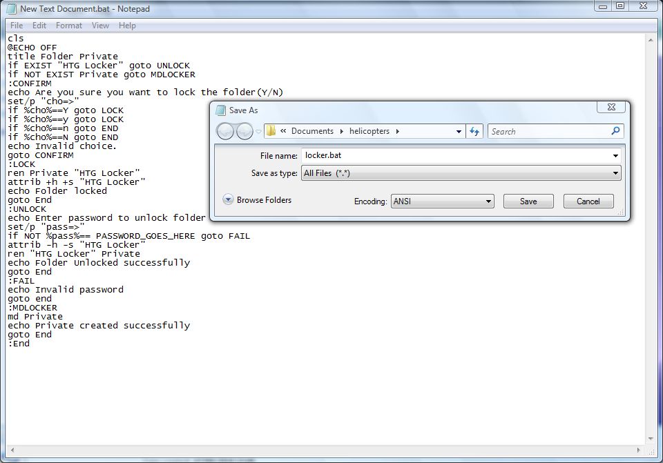 How to password protect folders in Windows without thirdparty software