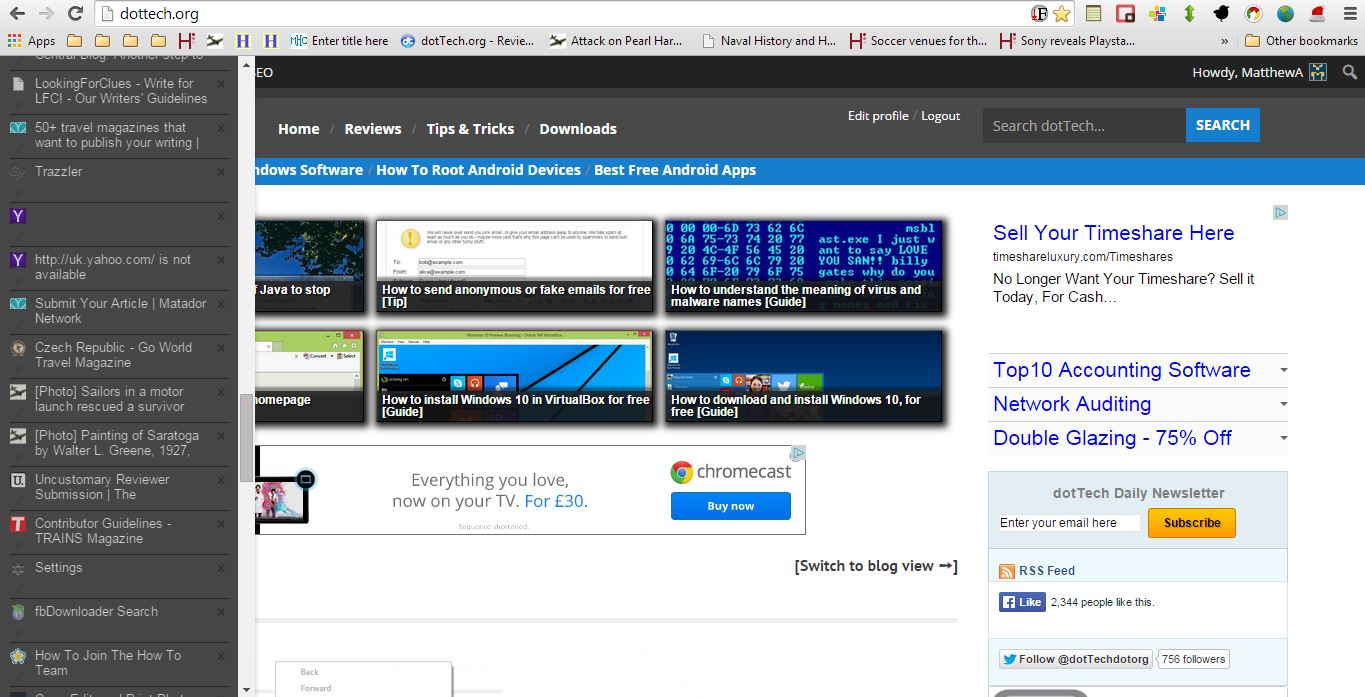 How to add a vertical sidebar for tabs and bookmarks in Chrome [Tip] dotTech