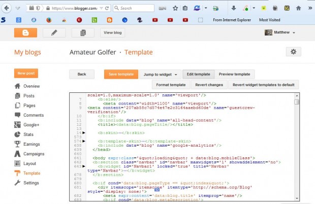 How To Use The Blogger Html Template Editor [Guide] | Dottech