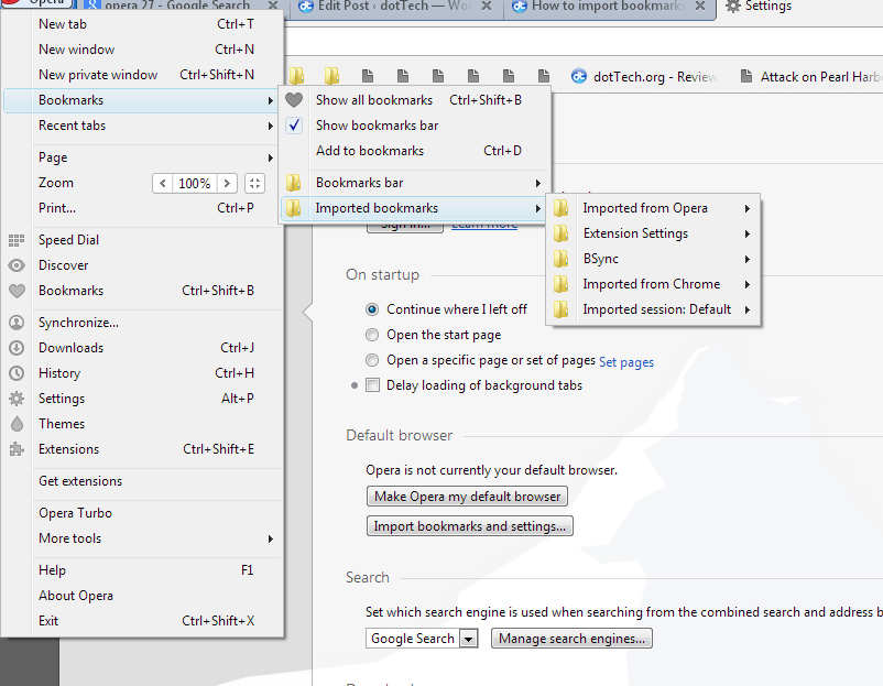 How to import bookmarks in Opera [Tip] dotTech