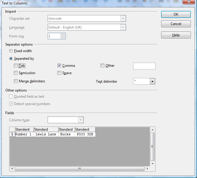 How to split columns in OpenOffice spreadsheets [Tip] dotTech