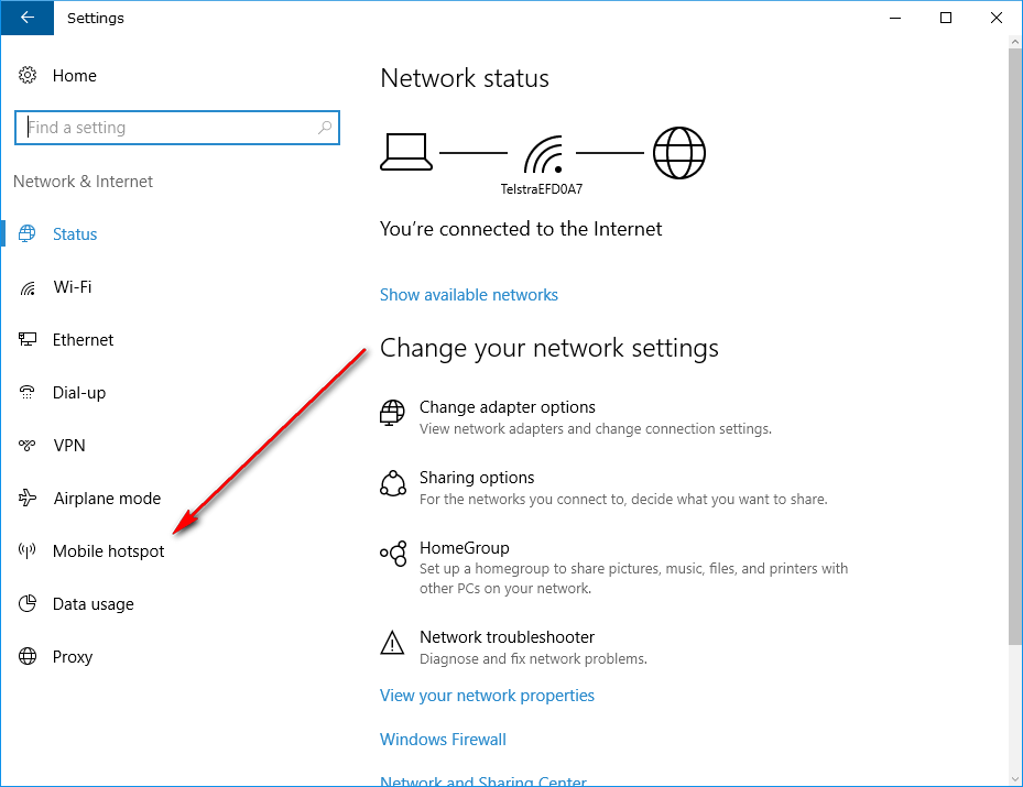 How to share connection over WiFi in Windows 10 [Tip] dotTech