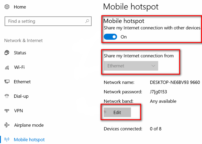 How to share connection over WiFi in Windows 10 [Tip] dotTech