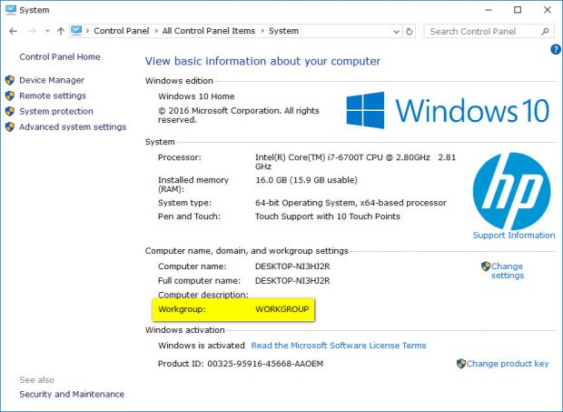 How to change workgroup name in Windows 10 [Tip] dotTech
