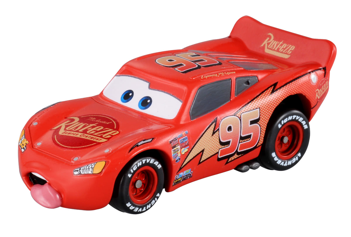 カーズトミカ15周年記念モデル！タカラトミー ディズニー／ピクサー「ライトニング・マックィーン（ジャンプタイプ