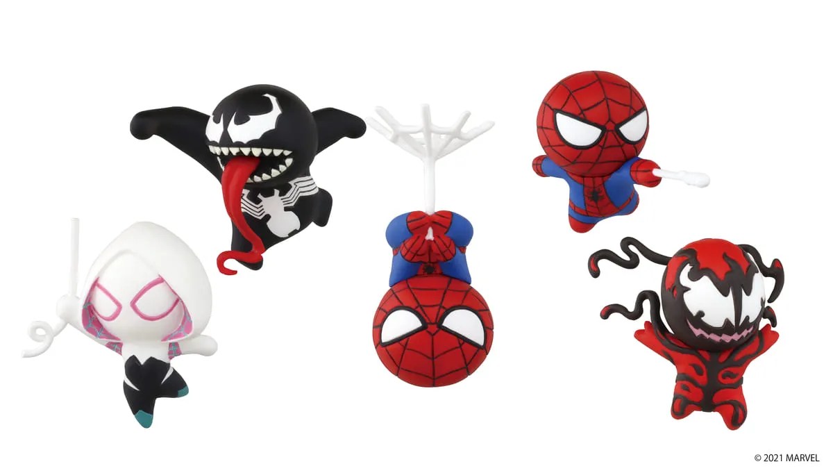 ヴェノムたちのかわいいフィギュア!タカラトミーアーツ ガチャ「マーベル Kawaii Art Figure スパイダーマン」