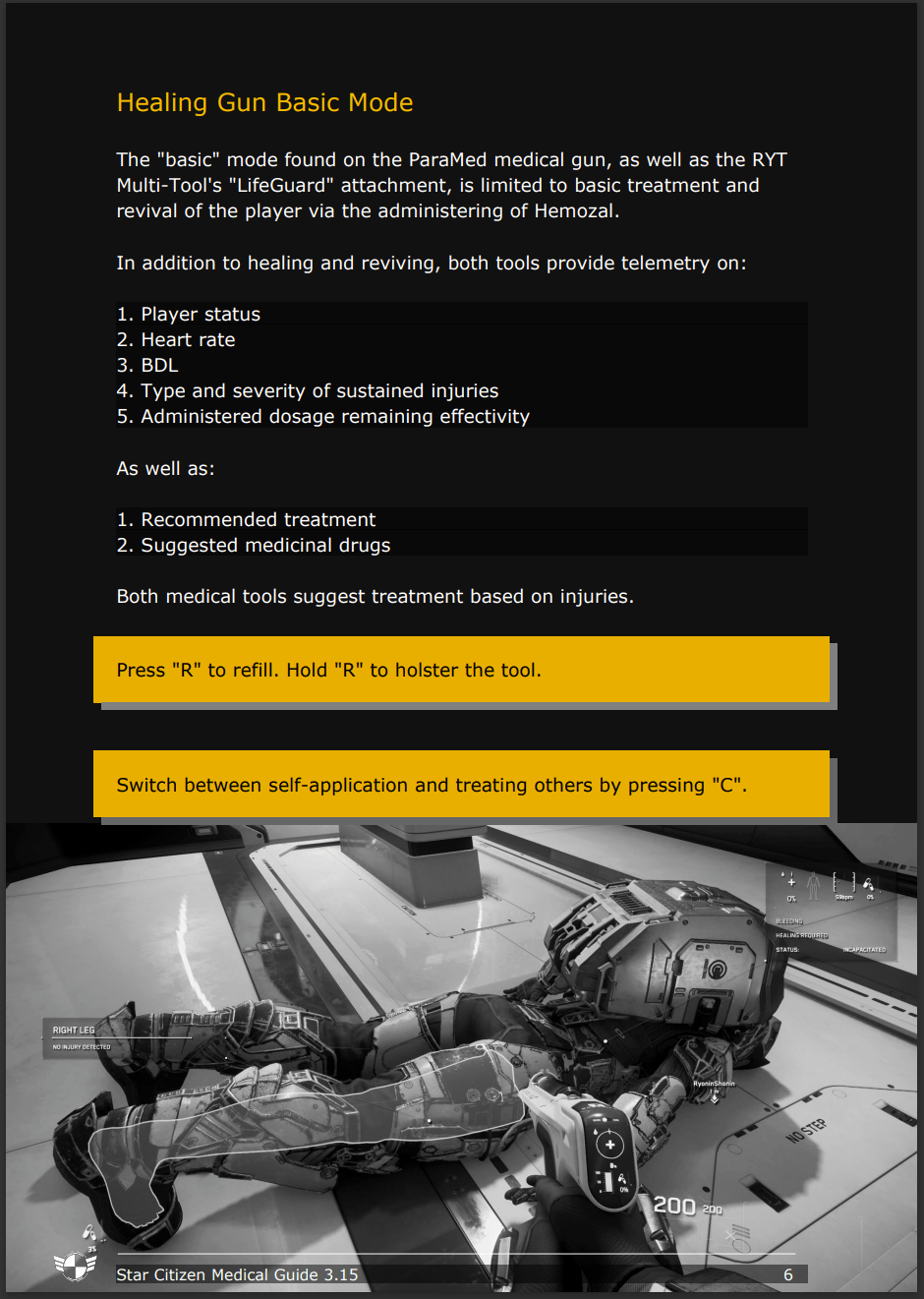 Citizen spotlight Complete Star Citizen Medical Gameplay Guide 3.15