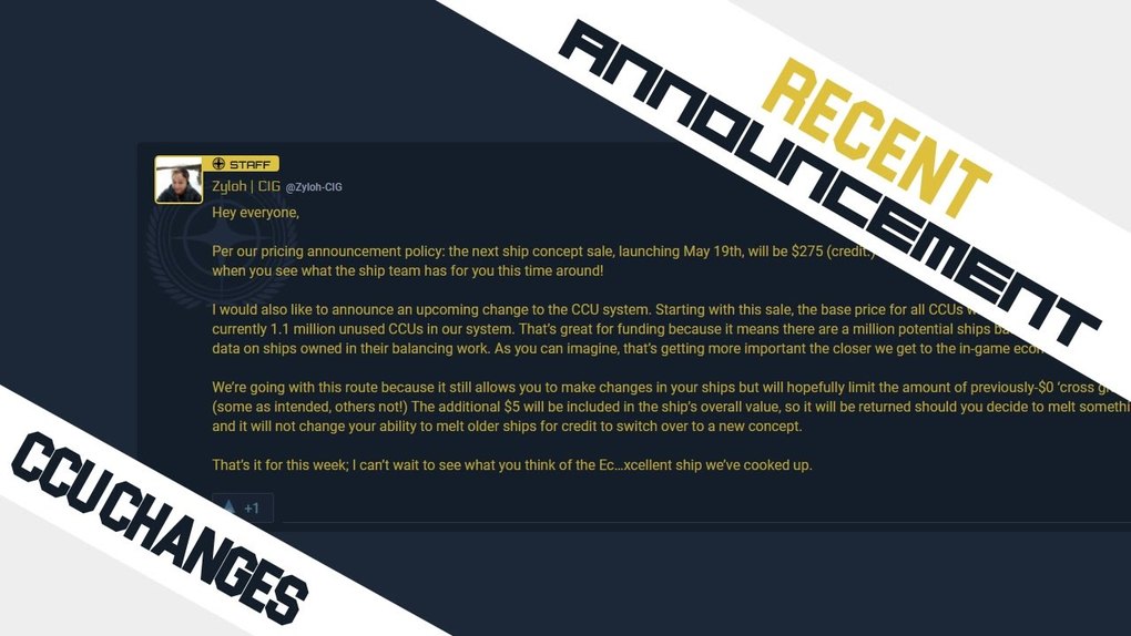 Citizen spotlight Star Citizen Cross Chassis Upgrade [CCU] Changes
