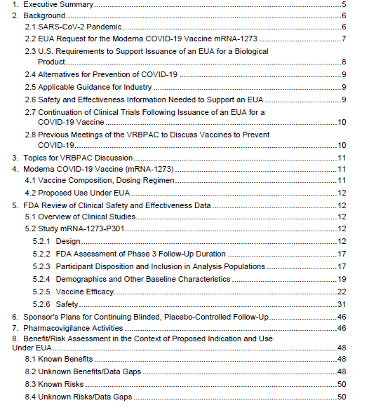 FDA Briefing Document Moderna COVID19 Vaccine Departamento de
