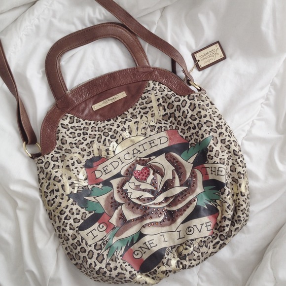 Ed Hardy Bags Leopard Tattoo Bag Purse Poshmark