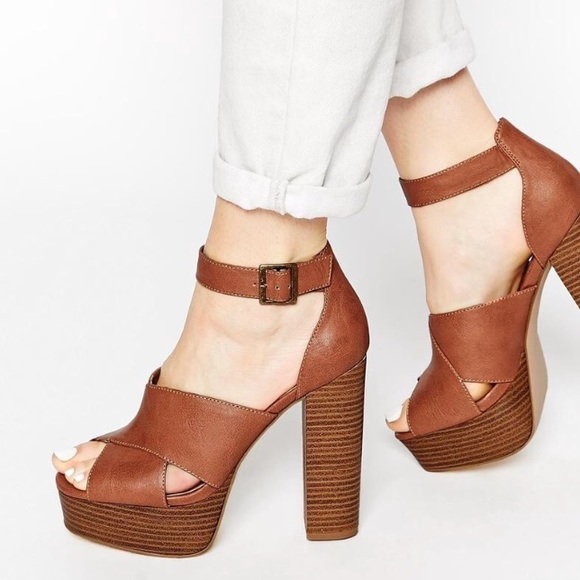 ASOS Shoes New Look Pool Stack Platform Heeled Sandals Poshmark
