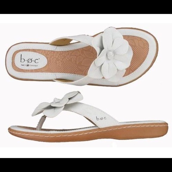 Born Shoes New Born Boc Concepts White Leather Flower