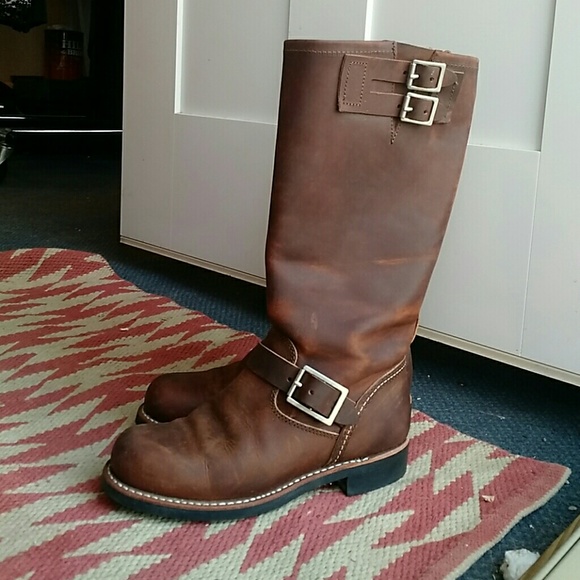 Red wing black leather motorcycle boots. Red Wing Shoes Shoes | Red Wing Womens Tall Engineer Boot ...