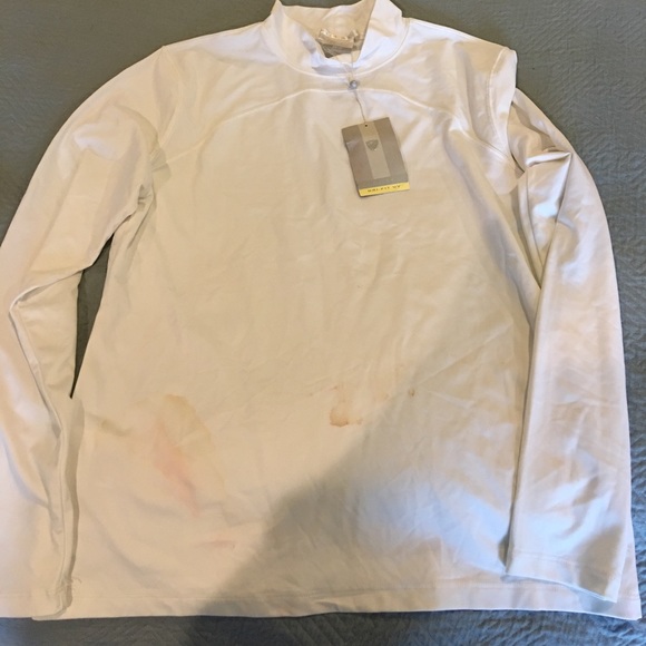 Nike Tops Nwt Nike Golf Drifit White Mock Turtleneck