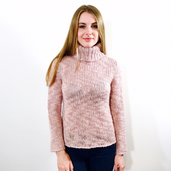 51 off Zara Sweaters ZARA KNIT PINK SPARKLE TURTLENECK
