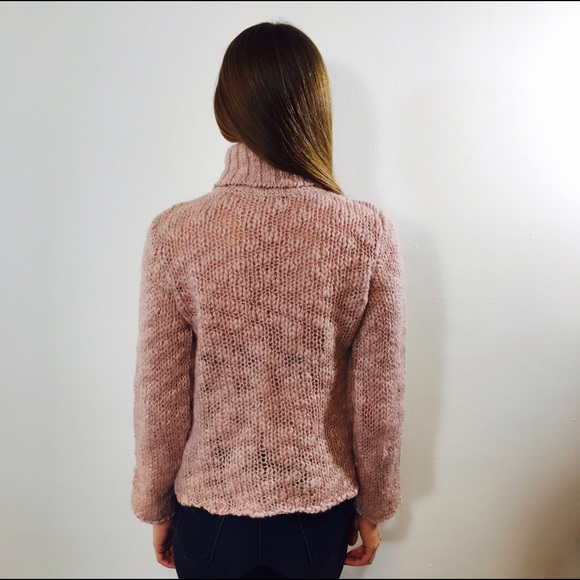 51 off Zara Sweaters ZARA KNIT PINK SPARKLE TURTLENECK