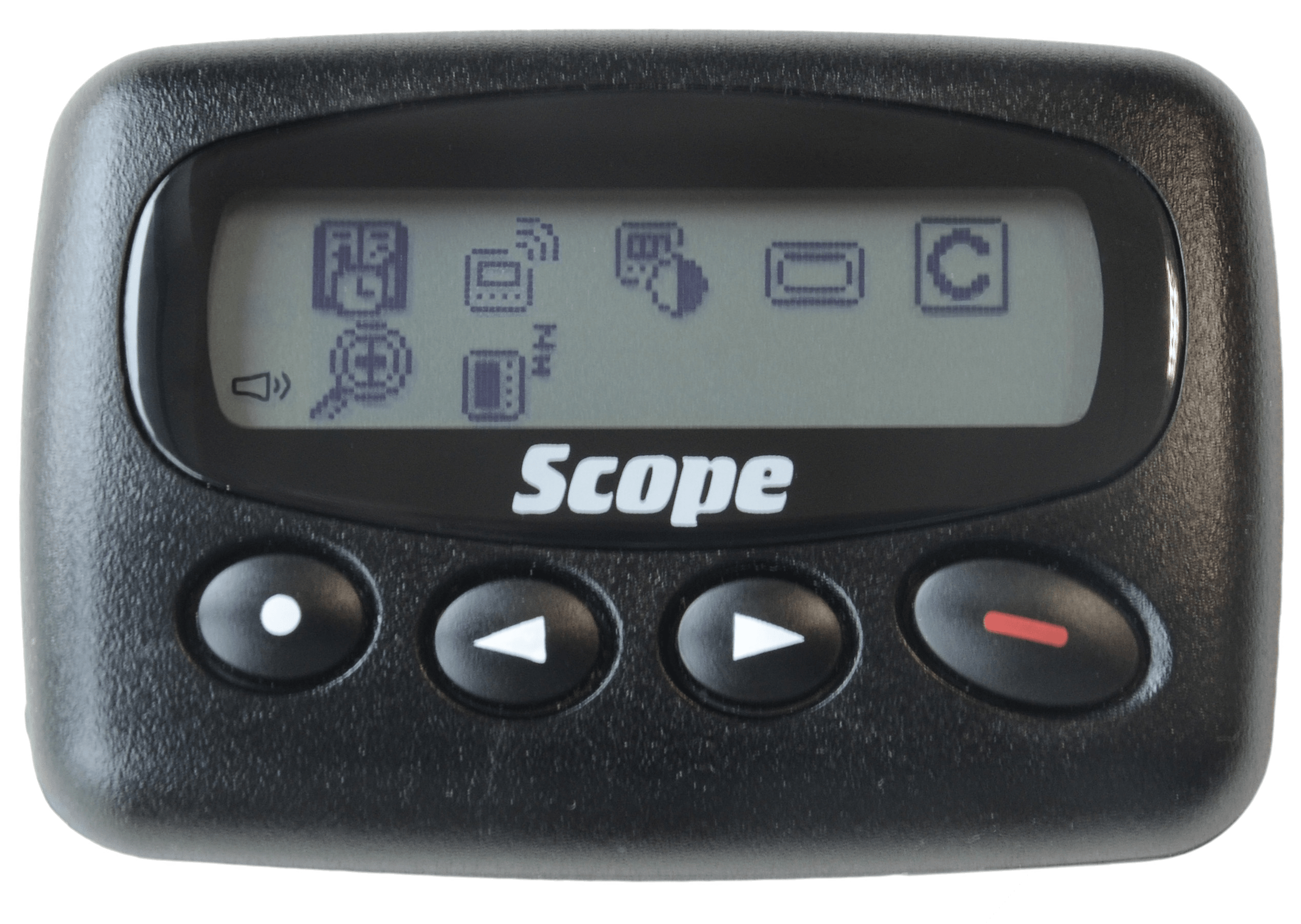 Scope GEO28 USB rechargeable text pager & plugtop charger