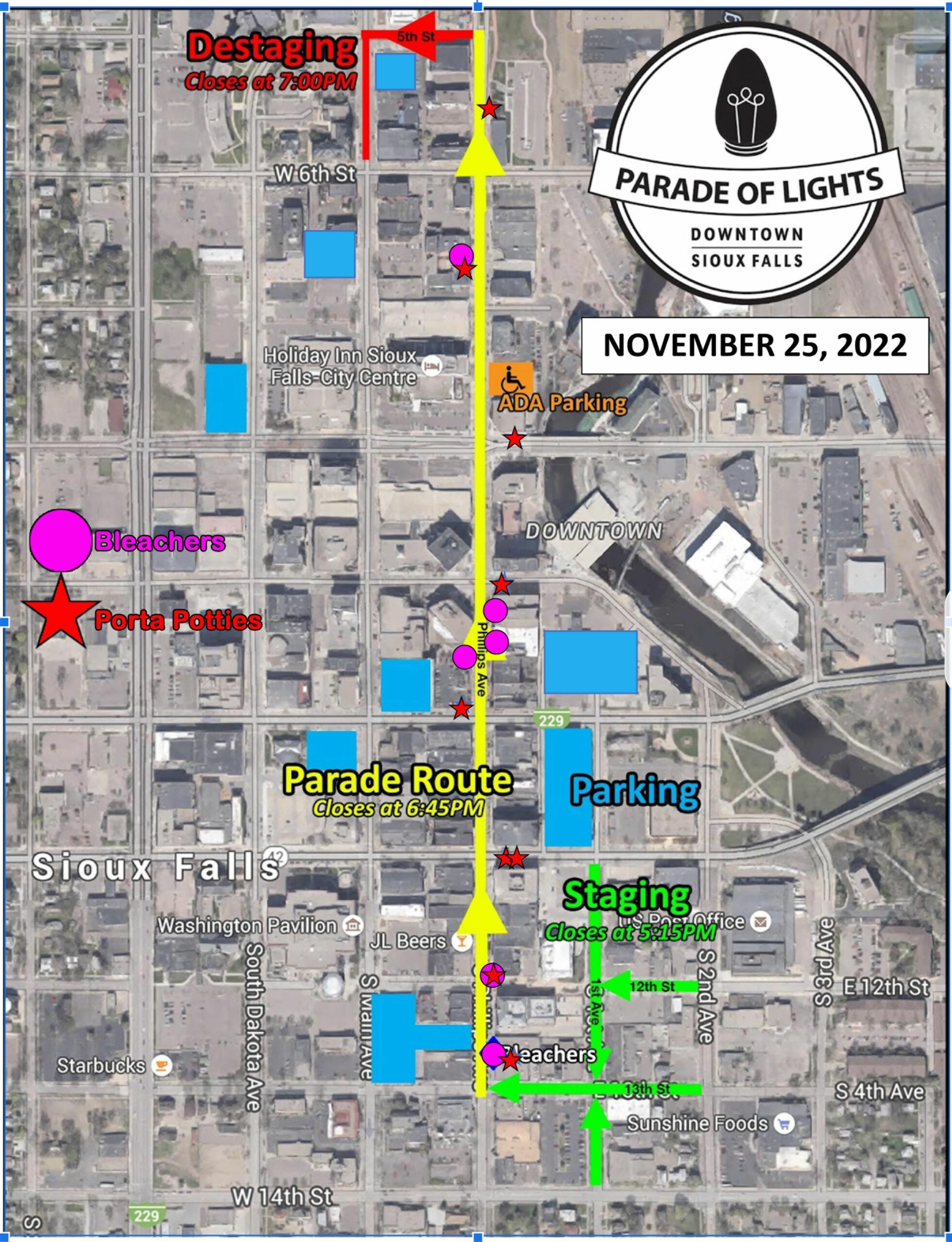 Parade Route_v2 Downtown Sioux Falls