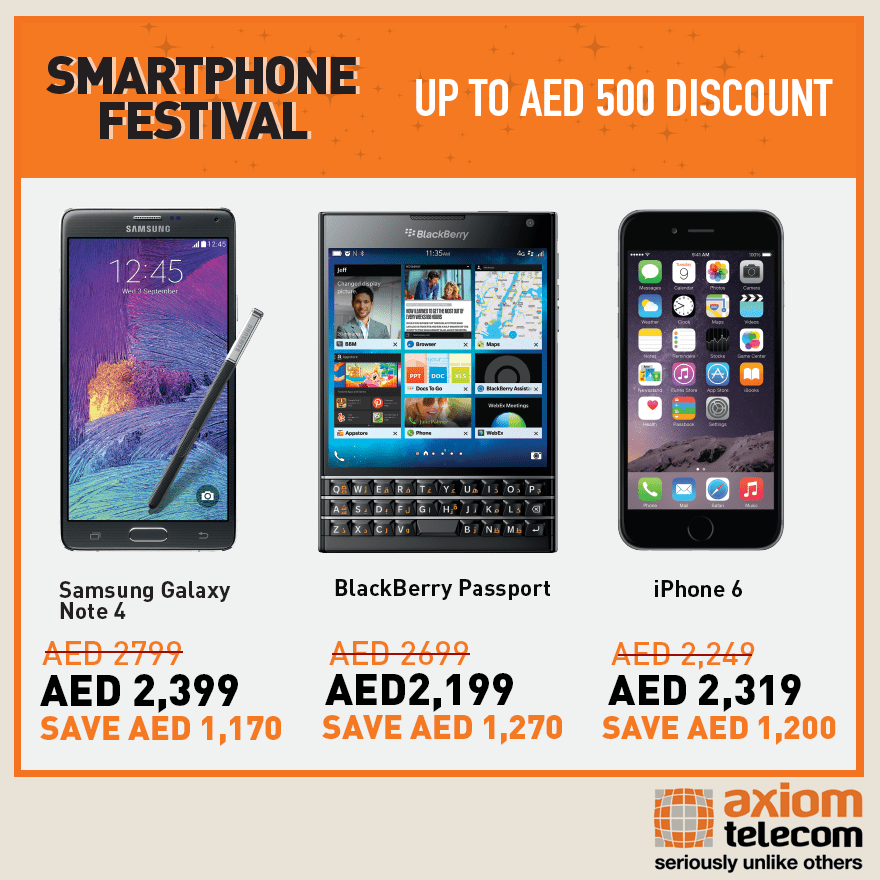 SmartPhones Amazing Offers at Axiom Dubai Best Offers in Dubai