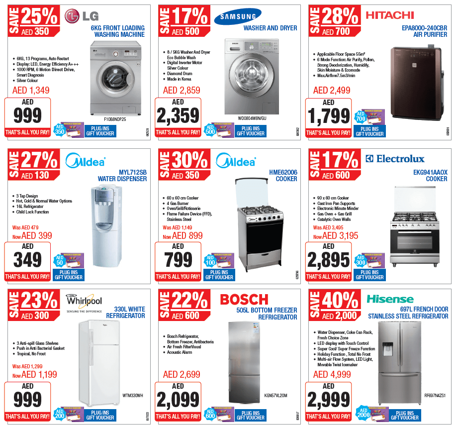 Home Appliances Hot Offers at Plug Ins Dubai Best Offers in Dubai