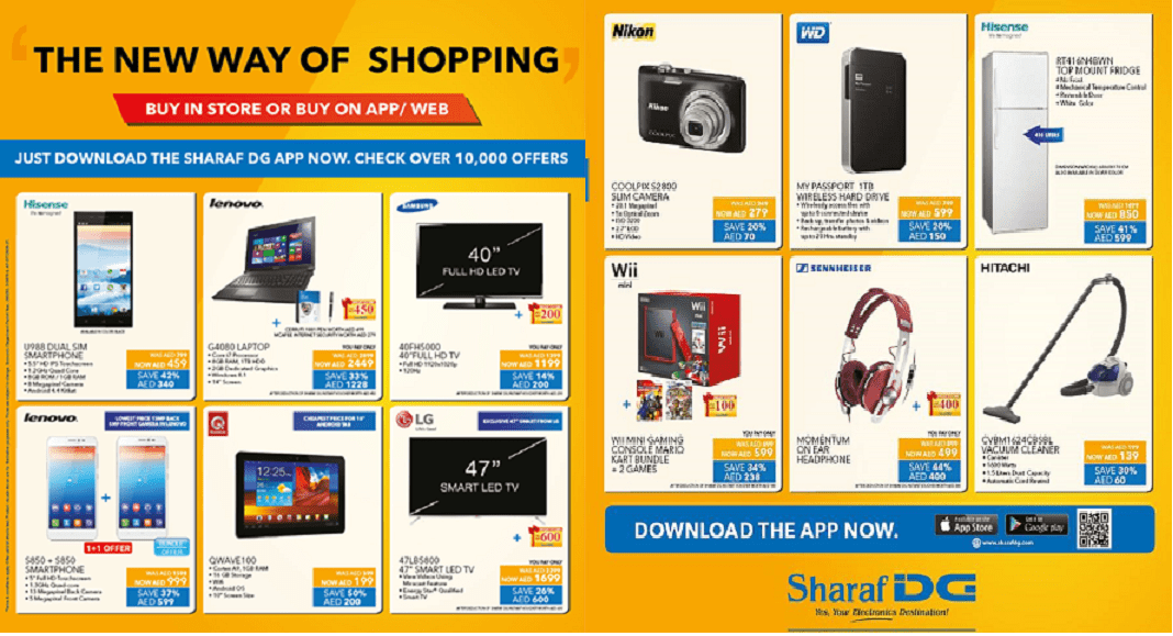 Amazing Offers at Sharaf DG Online Store Dubai Best Offers in Dubai