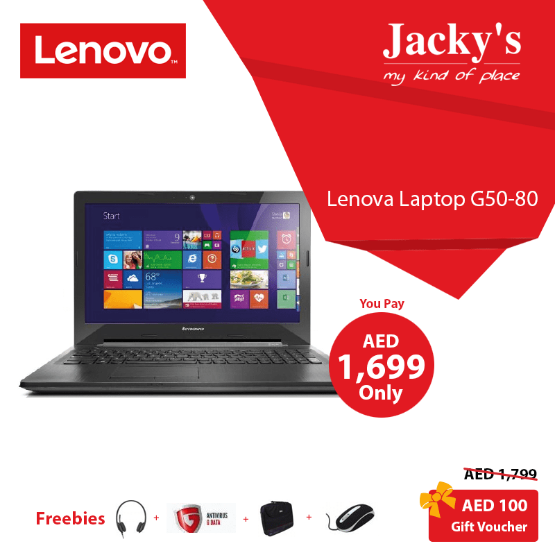 Lenovo G5080 Laptop Awesome Offer at Jacky’s Dubai Best Offers in Dubai