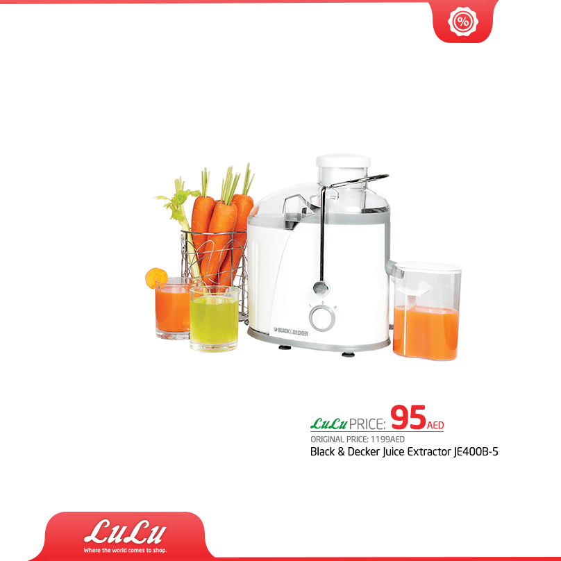 Black & Decker juice Extractor Offer at LuLu Dubai Best Offers in Dubai