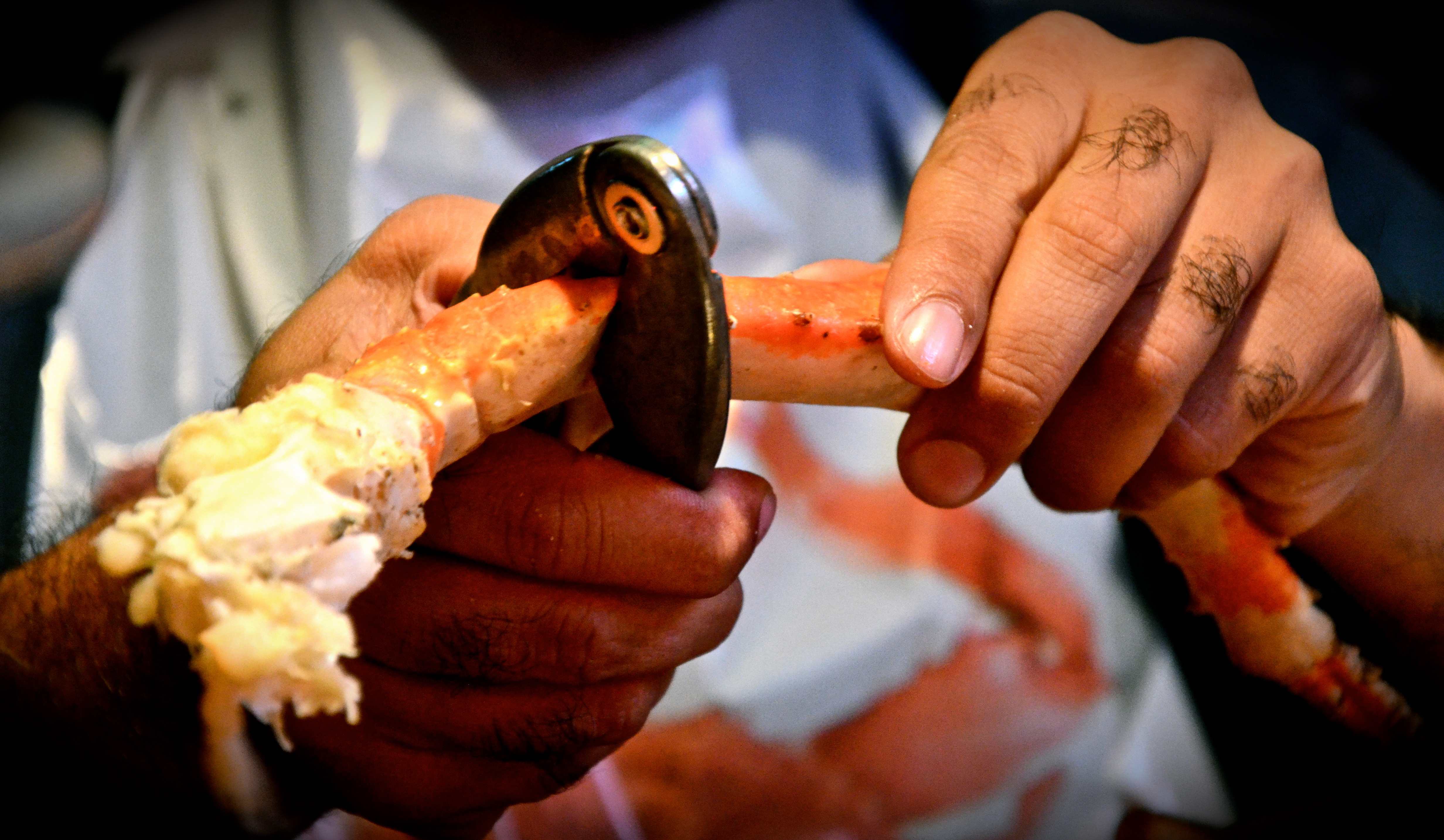 Men at work at CLAW BBQ