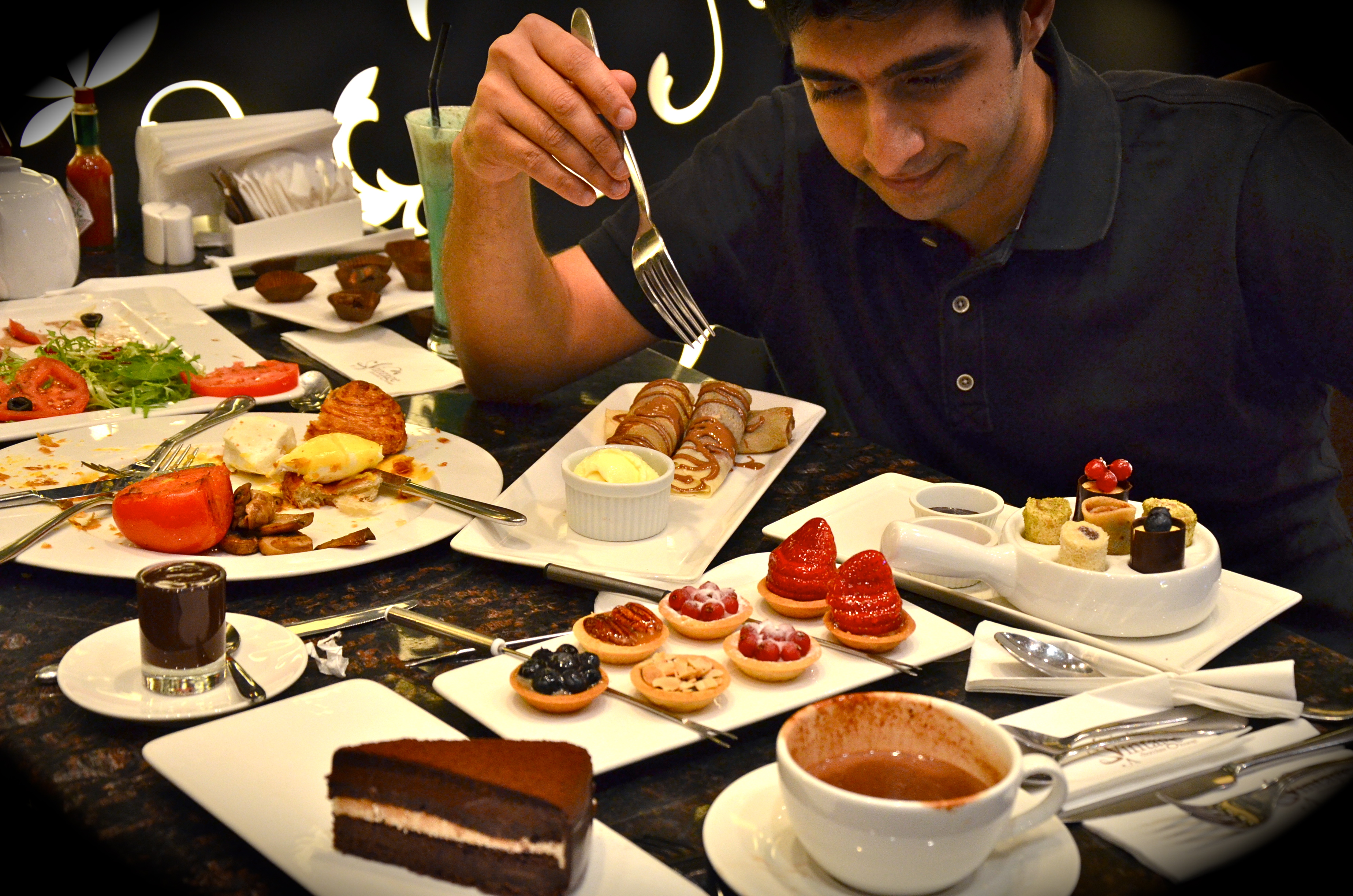 Me lost at Vintage Chocolate Lounge