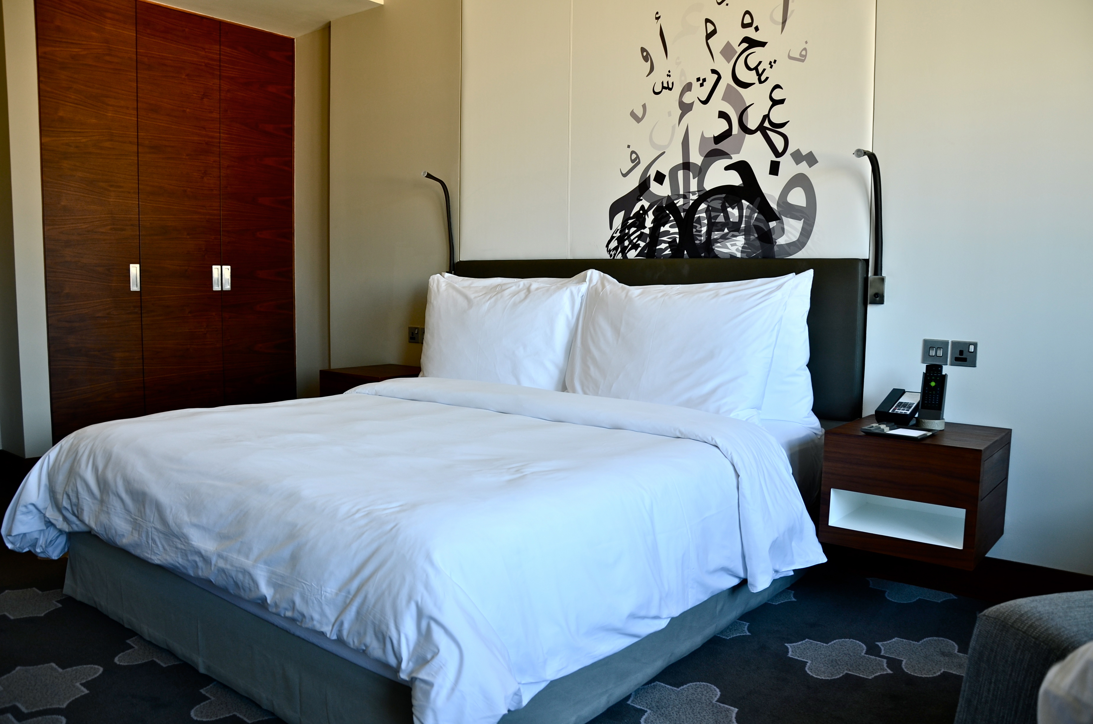 king size bed found in the deluxe room