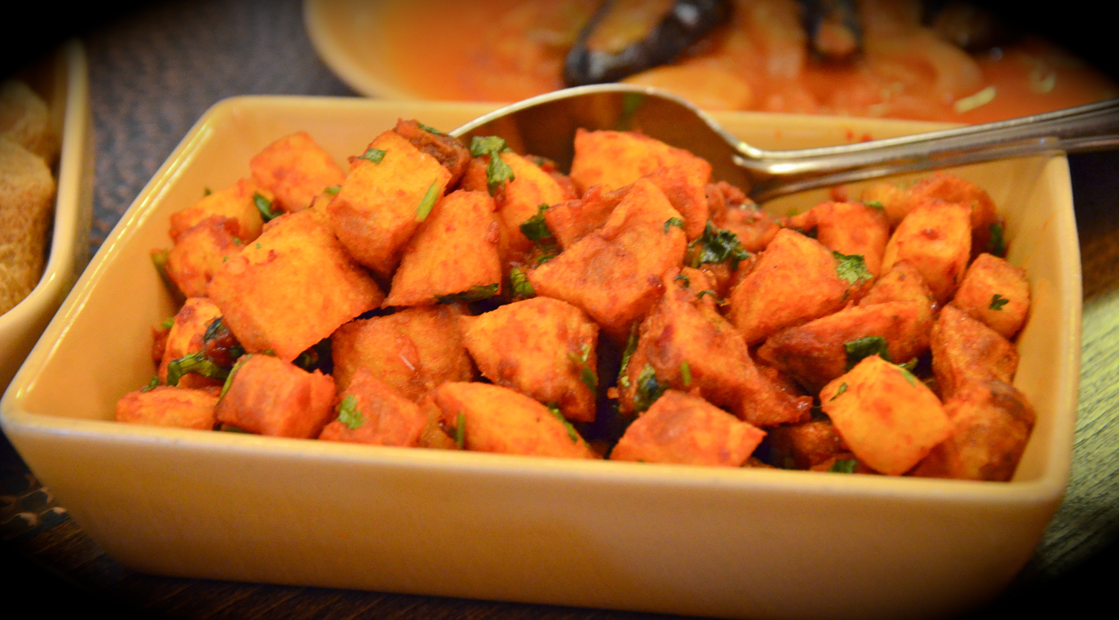 Spicy fried potatoes