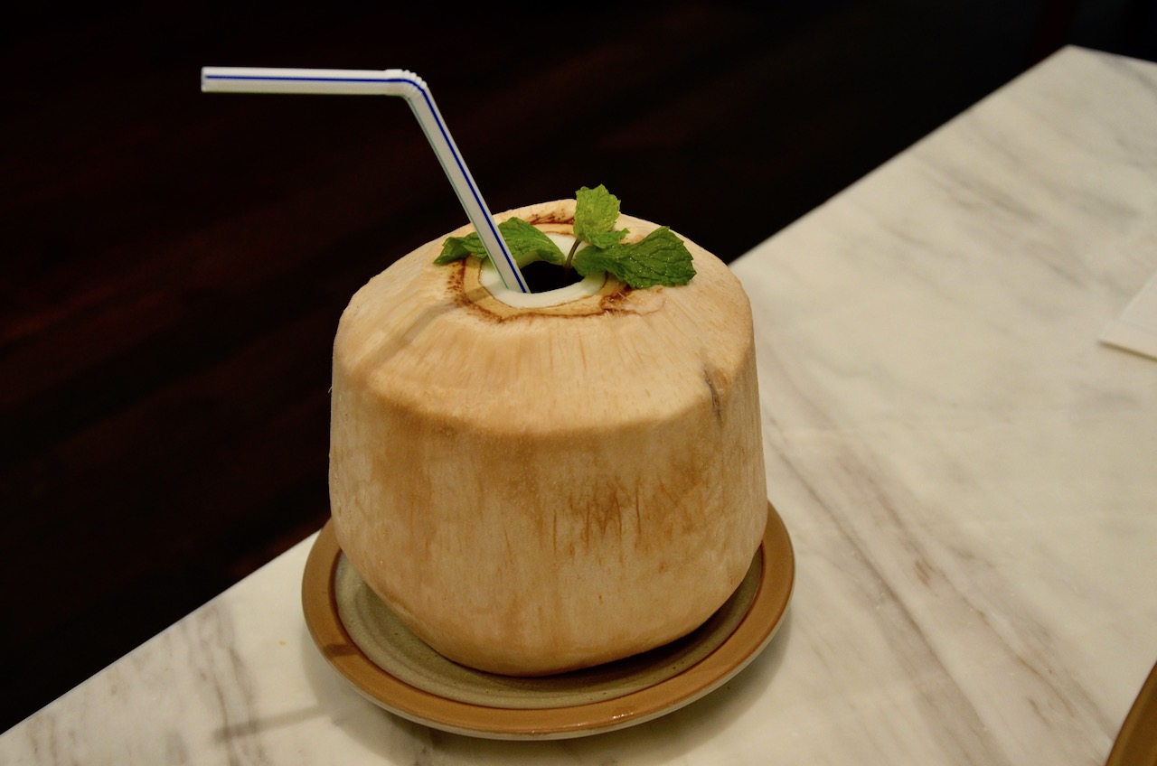 Tender Coconut Water with ginger and Honey AED 22