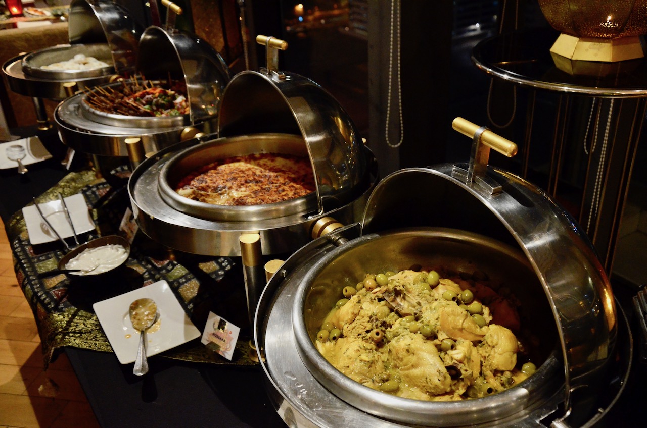 Arabic Specials Mussaka, chicken Tagine, Burak Be Labna