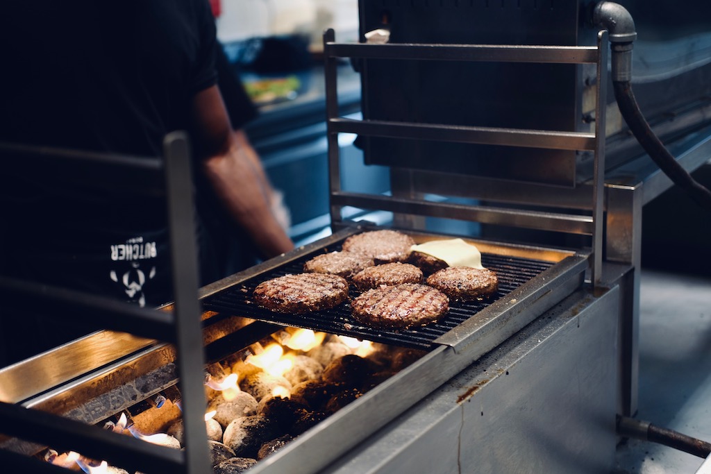 Beef Patties gettin fire grilled