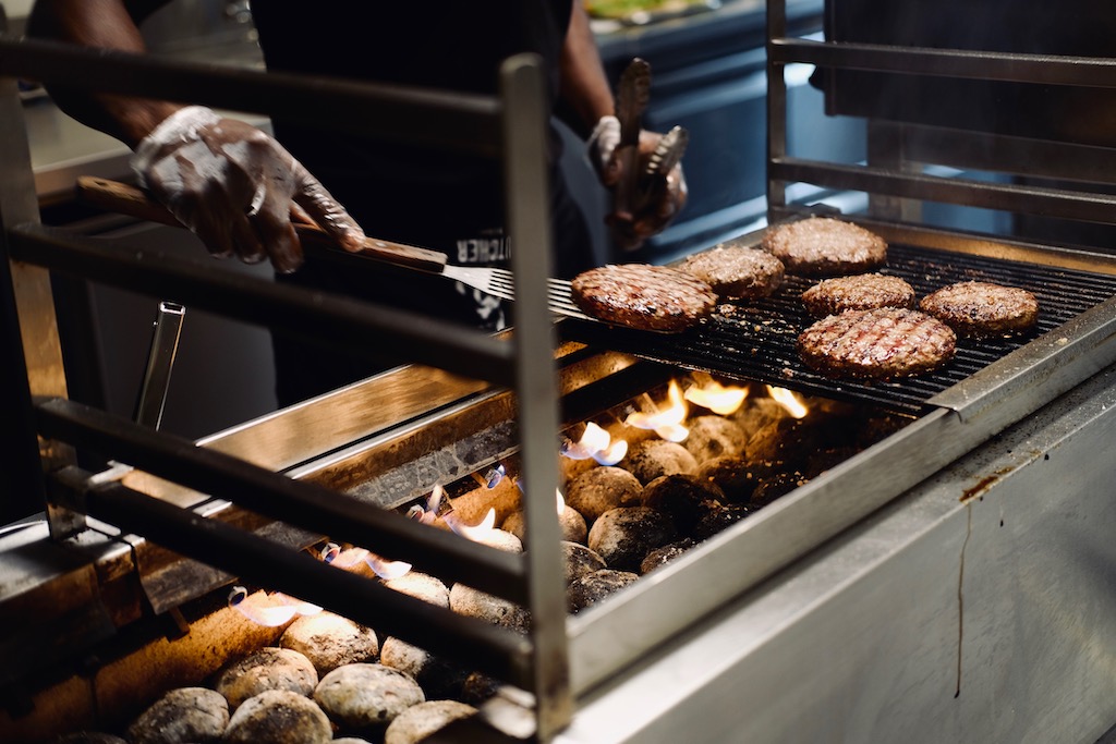 Beef Patties gettin fire grilled