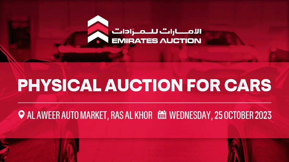 77 vehicles including SUVs up for sale at Emirates Auction