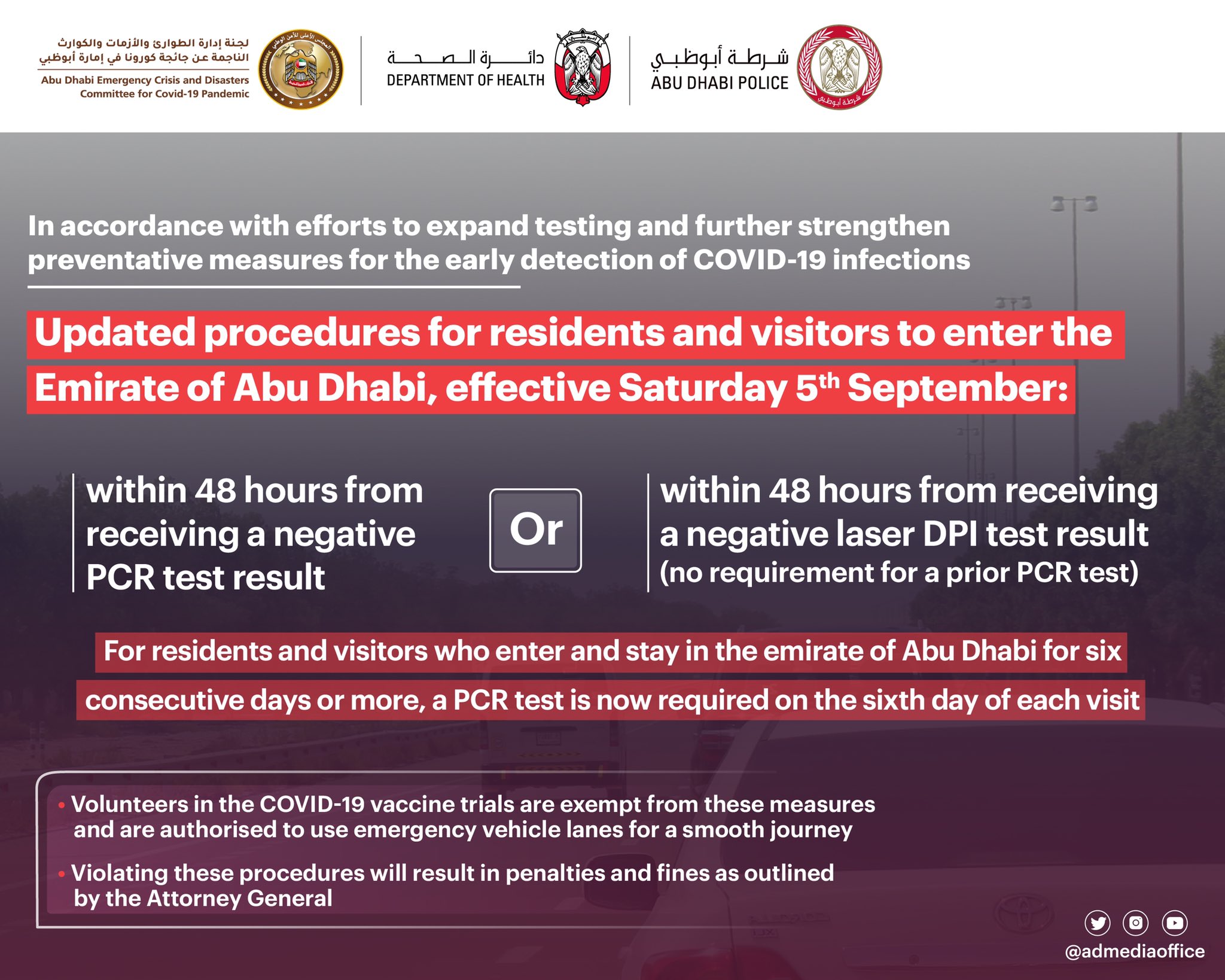 Abu Dhabi New Guidelines for Entry Starting Sept 5 Dubai OFW