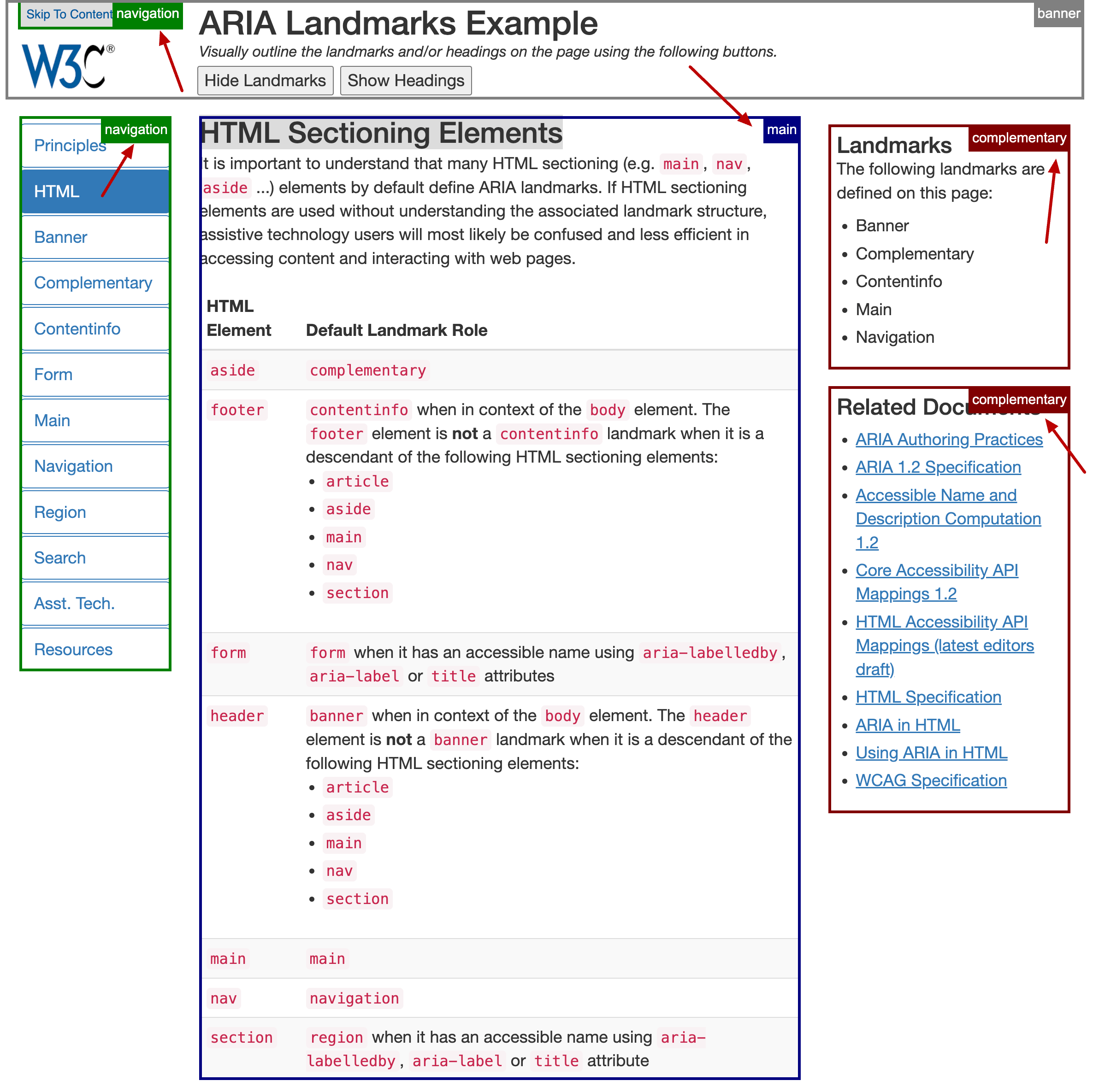 Beyond Headings Landmarks for Accessible Navigation DubBot