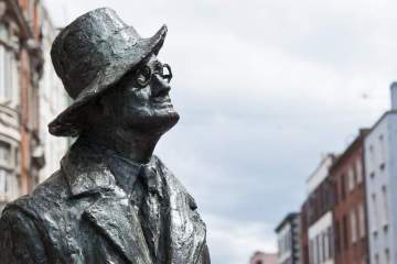 James Joyce statue in Dublin