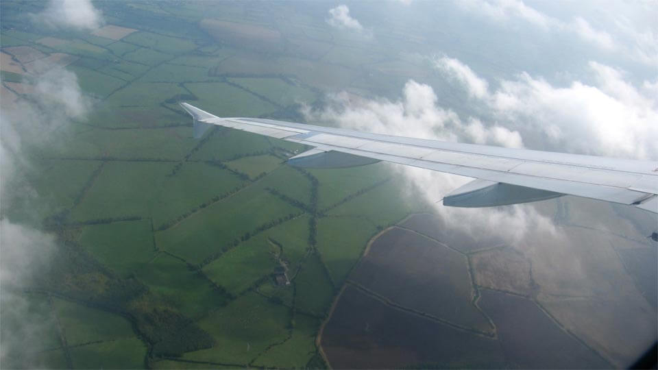 Flug nach Dublin