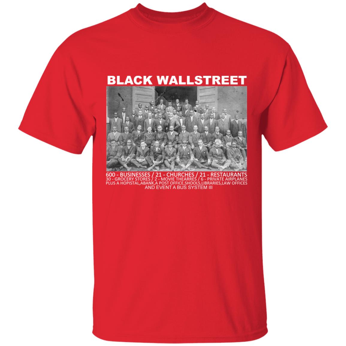 black wall street Resttee