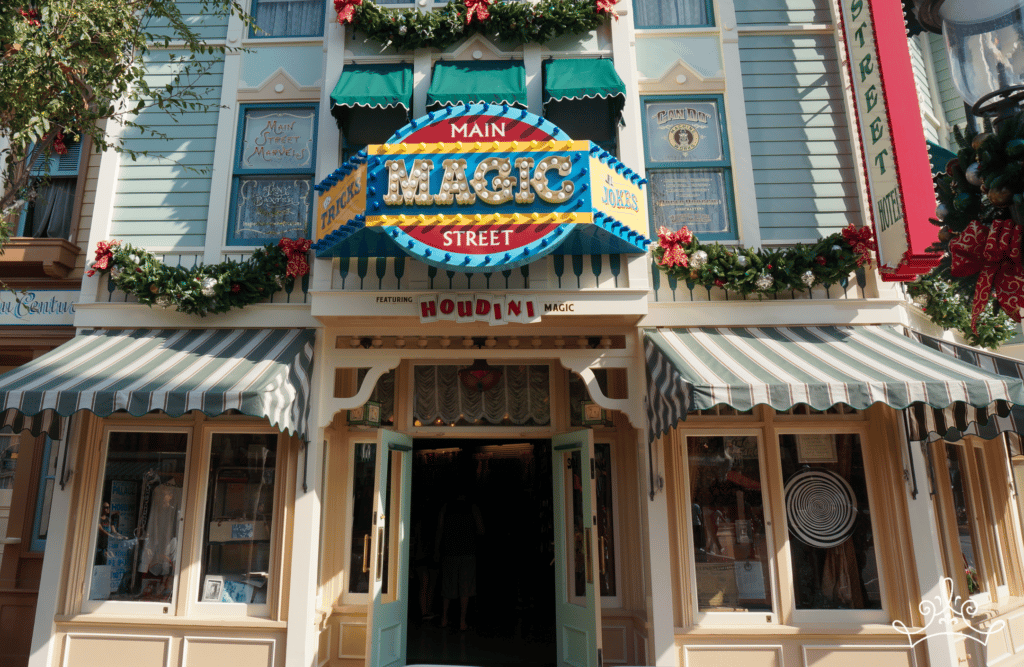 Main Street Magic Shop on Disneyland's Main Street USA