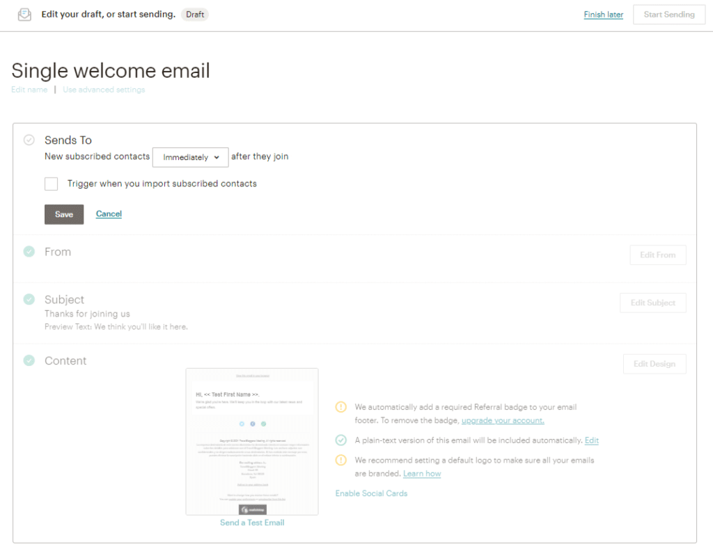 How to create a Mailchimp drip campaign Mailchimp Email Automation