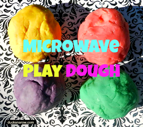 microwave playdough