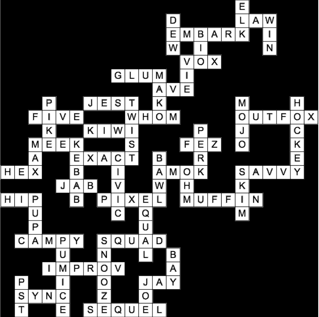 Clarion Crossword Answers for week 4 DU Clarion